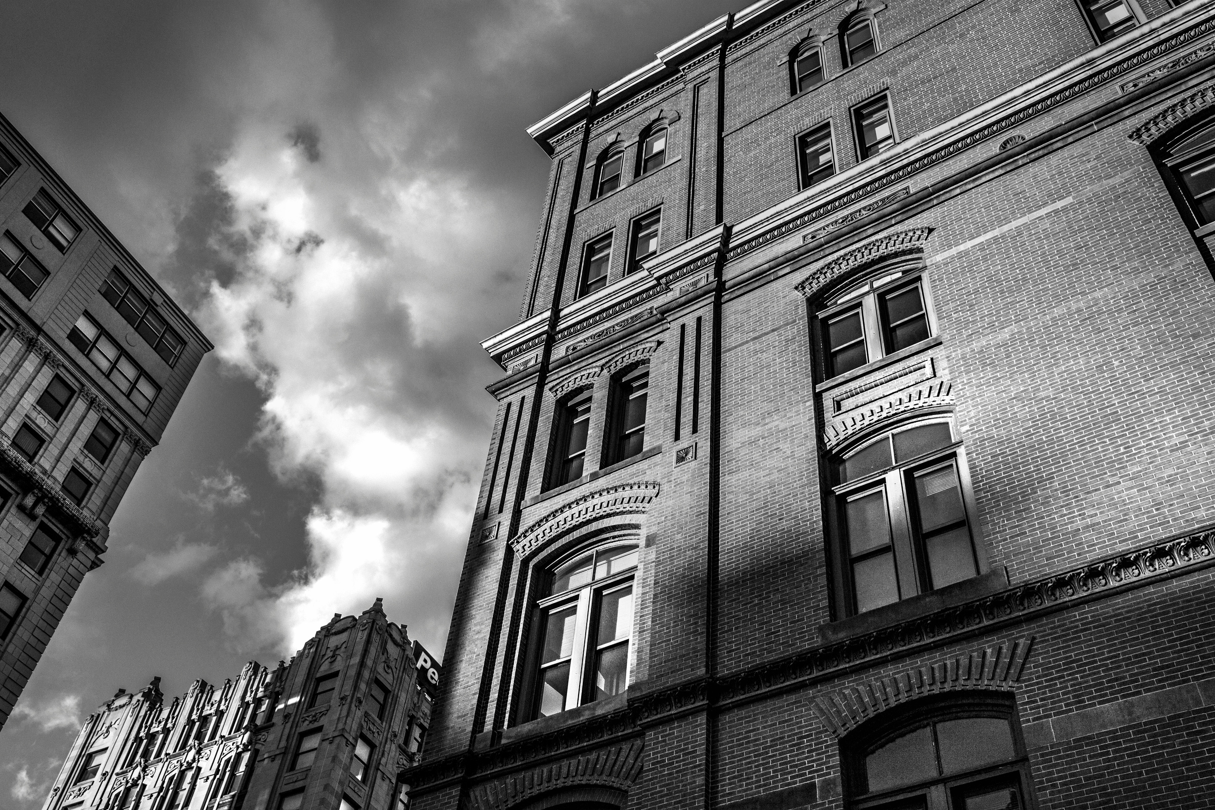 Black and White Building